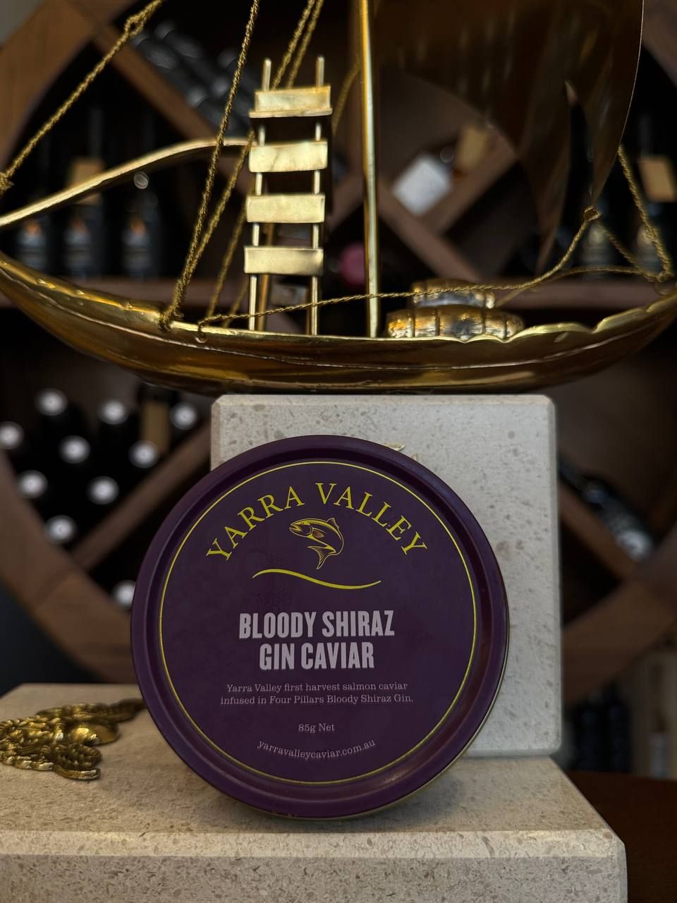 Yarra Valley bloody shiraz gin caviar